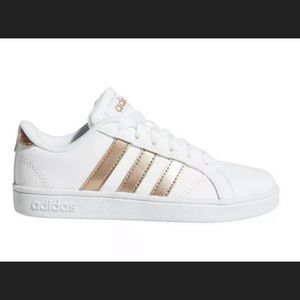 SOLD White & Gold Adidas Casual Trainers/Ballet Sneaker